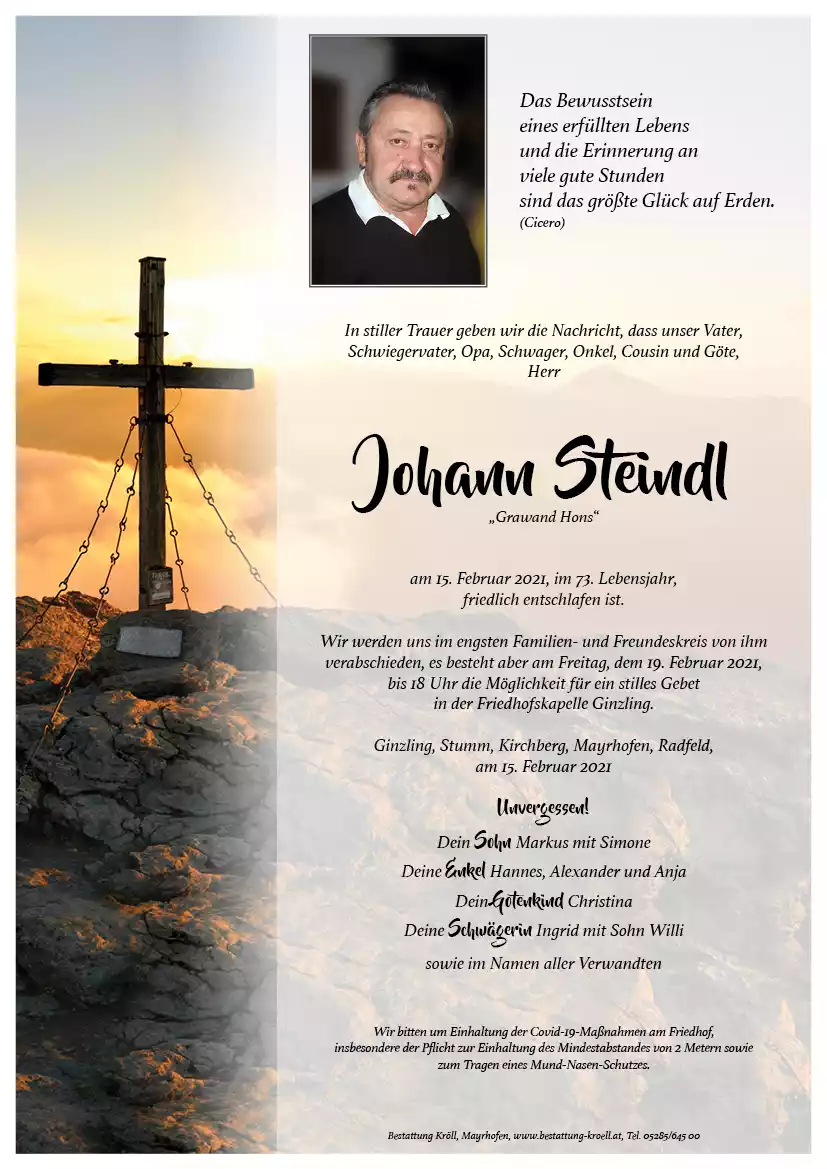 Parte von Johann Steindl